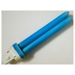 Anti-Drug Lamp PLC 2PIN 18 Watt 240 Volt. Anti-drug fluorescent Lacquered blue lamp.